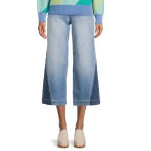 Time and Tru High Rise Wide Leg Cropped Denim Jeans Women's 8